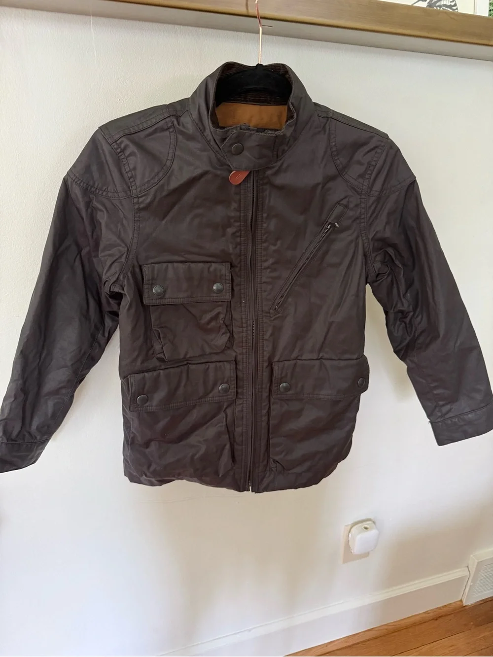 GAP Boys' Dark Brown Utility Raincoat